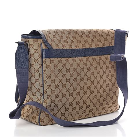 gucci diaper bag blue|authentic gucci diaper bag.